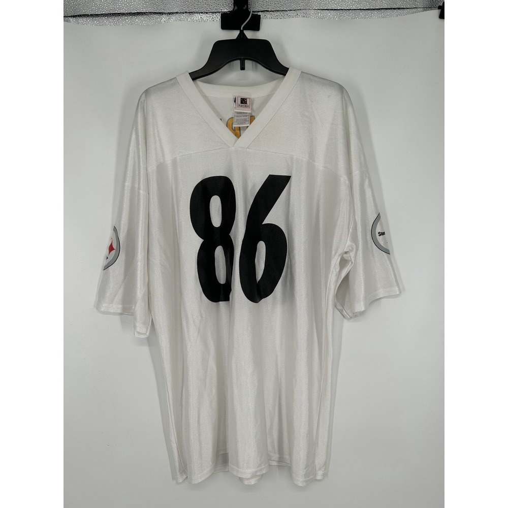 NFL Pittsburgh Steelers #86 Hines Ward Jersey Mens‎ 2XL XXL White #86 Football